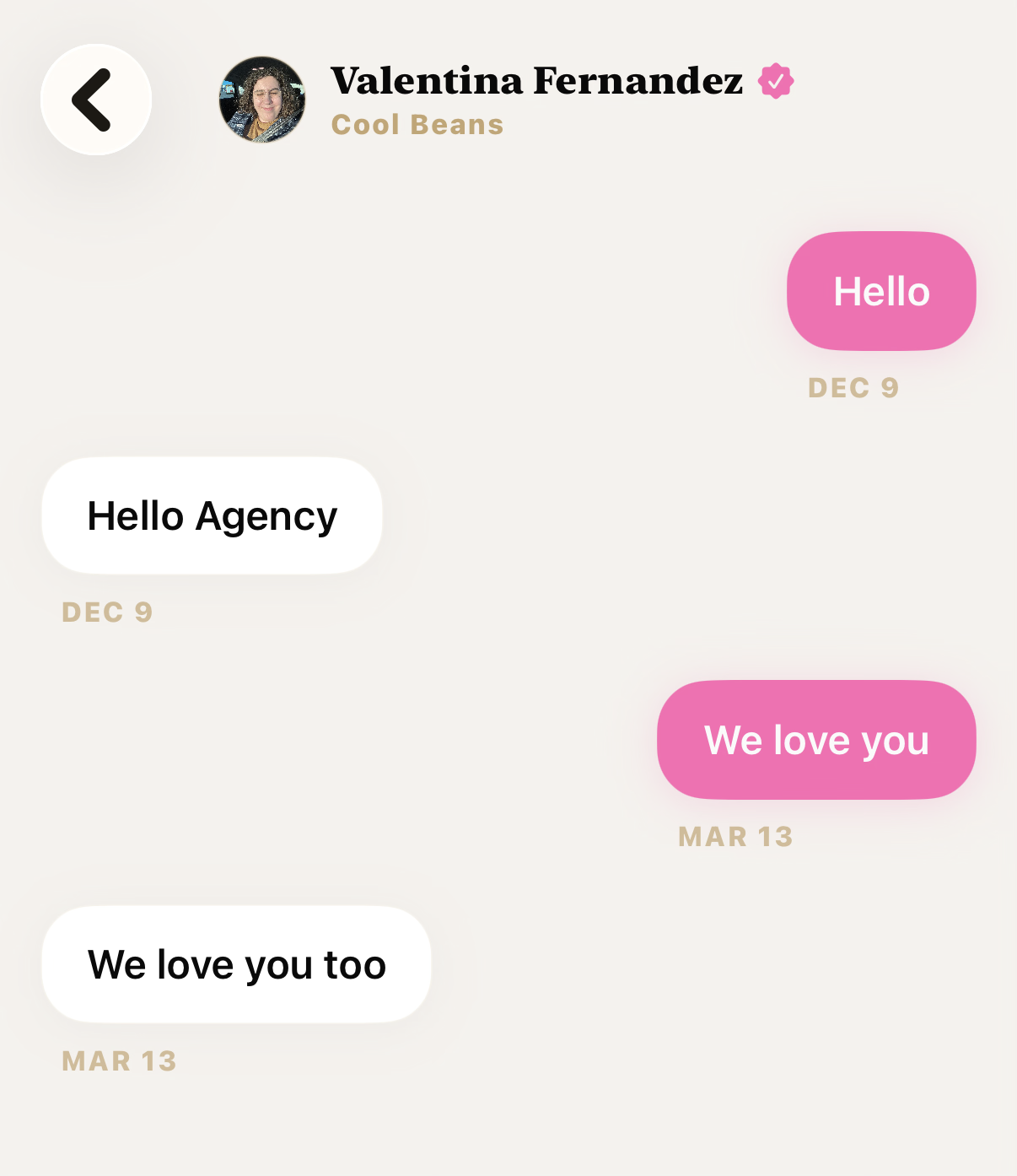 One conversation away